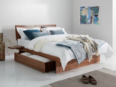 Japanese Storage Bed Wooden Bed